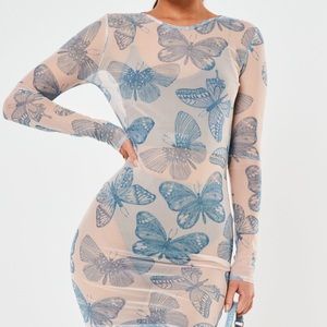 Butterfly mini dress